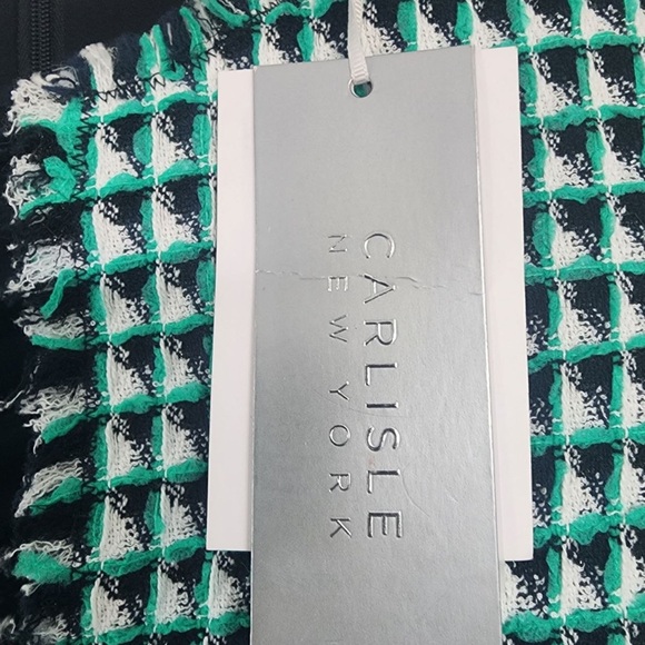 NWT Carlisle New York Women’s Delancey Tweed Dress Raw Edge Size 10 - Picture 8 of 8